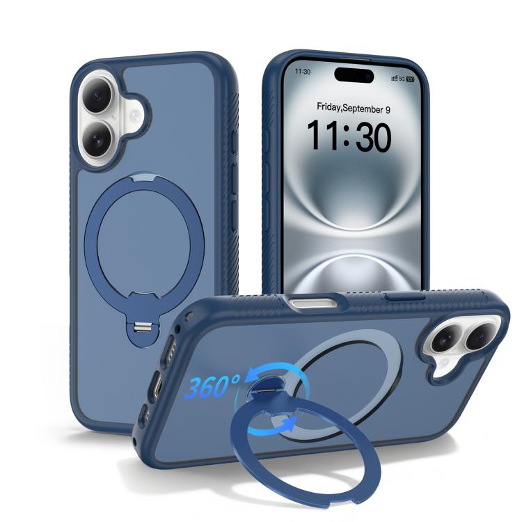 Capa de telemóvel magnética com suporte giratório 360 e airbag anti-impactos, para iPhone 16e / 17e, para iPhone 17 Pro Max, para iPhone 17 Pro, para iPhone 17, para iPhone Air, para iPhone 16 Pro Max, para iPhone 16