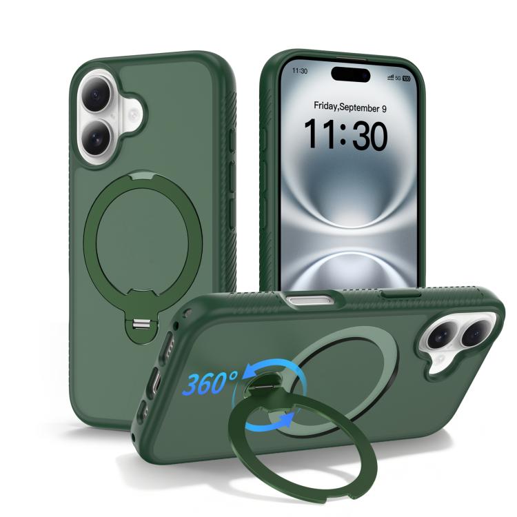 Capa de telemóvel magnética com suporte giratório 360 e airbag anti-impactos, para iPhone 16e / 17e, para iPhone 17 Pro Max, para iPhone 17 Pro, para iPhone 17, para iPhone Air, para iPhone 16 Pro Max, para iPhone 16