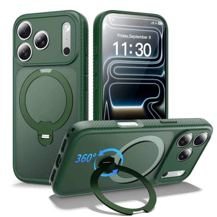 Capa de telemóvel magnética com suporte giratório 360 e airbag anti-impactos, para iPhone 16e / 17e, para iPhone 17 Pro Max, para iPhone 17 Pro, para iPhone 17, para iPhone Air, para iPhone 16 Pro Max, para iPhone 16