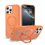 Capa de telemóvel magnética com suporte giratório 360 e airbag anti-impactos, para iPhone 16e / 17e, para iPhone 17 Pro Max, para iPhone 17 Pro, para iPhone 17, para iPhone Air, para iPhone 16 Pro Max, para iPhone 16