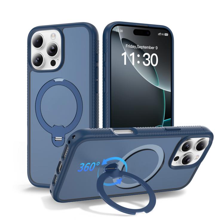 Capa de telemóvel magnética com suporte giratório 360 e airbag anti-impactos, para iPhone 16e / 17e, para iPhone 17 Pro Max, para iPhone 17 Pro, para iPhone 17, para iPhone Air, para iPhone 16 Pro Max, para iPhone 16