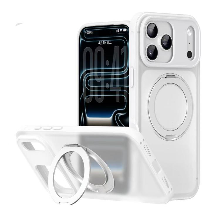 Capa de telemóvel magnética com suporte rotativo estilo Alpha, para iPhone 17 Pro Max, para iPhone 17 Pro