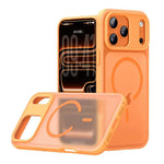 Capa de telemóvel magnética estilo Alpha com sensação de pele, para iPhone 17 Pro Max, para iPhone 17 Pro