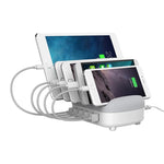 ORICO DUK-5P Estação de Carregamento Inteligente com 5 Portas USB de 40W com Suporte, Ficha US, Ficha UK, Ficha AU