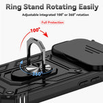 Capa de telemóvel magnética XDcase com suporte de anel deslizante para proteção da câmara, para iPhone 17 Pro Max, para iPhone 17 Pro, para iPhone 17, para iPhone Air