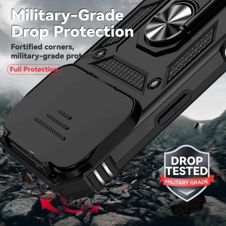Capa de telemóvel magnética XDcase com suporte de anel deslizante para proteção da câmara, para iPhone 17 Pro Max, para iPhone 17 Pro, para iPhone 17, para iPhone Air