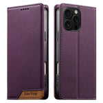 Capa de telemóvel em pele vegana com forte íman e RFID Dierfeng, para iPhone 17e / 16e, para iPhone 17 Pro Max, para iPhone 17 Pro, para iPhone 17, para iPhone Air, para iPhone 16 Pro Max, para iPhone 16 Pro, para iPhone 16 Plus