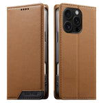 Capa de telemóvel em pele vegana com forte íman e RFID Dierfeng, para iPhone 17e / 16e, para iPhone 17 Pro Max, para iPhone 17 Pro, para iPhone 17, para iPhone Air, para iPhone 16 Pro Max, para iPhone 16 Pro, para iPhone 16 Plus