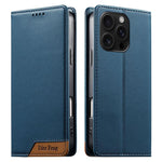 Capa de telemóvel em pele vegana com forte íman e RFID Dierfeng, para iPhone 17e / 16e, para iPhone 17 Pro Max, para iPhone 17 Pro, para iPhone 17, para iPhone Air, para iPhone 16 Pro Max, para iPhone 16 Pro, para iPhone 16 Plus
