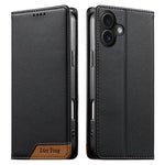 Capa de telemóvel em pele vegana com forte íman e RFID Dierfeng, para iPhone 17e / 16e, para iPhone 17 Pro Max, para iPhone 17 Pro, para iPhone 17, para iPhone Air, para iPhone 16 Pro Max, para iPhone 16 Pro, para iPhone 16 Plus