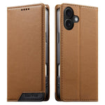 Capa de telemóvel em pele vegana com forte íman e RFID Dierfeng, para iPhone 17e / 16e, para iPhone 17 Pro Max, para iPhone 17 Pro, para iPhone 17, para iPhone Air, para iPhone 16 Pro Max, para iPhone 16 Pro, para iPhone 16 Plus
