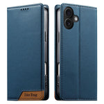 Capa de telemóvel em pele vegana com forte íman e RFID Dierfeng, para iPhone 17e / 16e, para iPhone 17 Pro Max, para iPhone 17 Pro, para iPhone 17, para iPhone Air, para iPhone 16 Pro Max, para iPhone 16 Pro, para iPhone 16 Plus