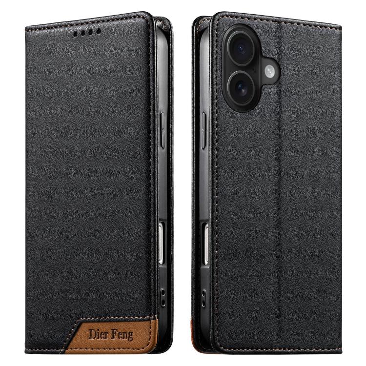 Capa de telemóvel em pele vegana com forte íman e RFID Dierfeng, para iPhone 16, para iPhone 15 Pro Max, para iPhone 15 Pro, para iPhone 15 Plus, para iPhone 15, para iPhone 14 Plus, para iPhone 14 / 13, para iPhone 14 Pro