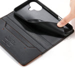 Capa de telemóvel em pele vegana com forte íman e RFID Dierfeng, para iPhone 16, para iPhone 15 Pro Max, para iPhone 15 Pro, para iPhone 15 Plus, para iPhone 15, para iPhone 14 Plus, para iPhone 14 / 13, para iPhone 14 Pro
