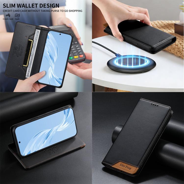 Capa de telemóvel em pele vegana com forte íman e RFID Dierfeng, para iPhone 16, para iPhone 15 Pro Max, para iPhone 15 Pro, para iPhone 15 Plus, para iPhone 15, para iPhone 14 Plus, para iPhone 14 / 13, para iPhone 14 Pro
