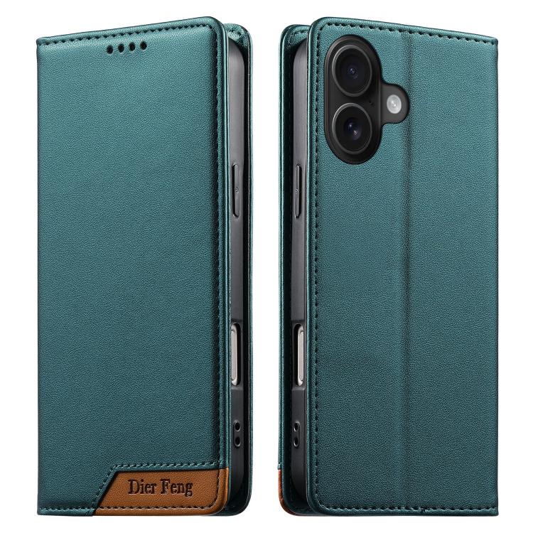Capa de telemóvel em pele vegana com forte íman e RFID Dierfeng, para iPhone 16, para iPhone 15 Pro Max, para iPhone 15 Pro, para iPhone 15 Plus, para iPhone 15, para iPhone 14 Plus, para iPhone 14 / 13, para iPhone 14 Pro