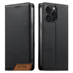 Capa de telemóvel em pele vegana com forte íman e RFID Dierfeng, para iPhone 16, para iPhone 15 Pro Max, para iPhone 15 Pro, para iPhone 15 Plus, para iPhone 15, para iPhone 14 Plus, para iPhone 14 / 13, para iPhone 14 Pro
