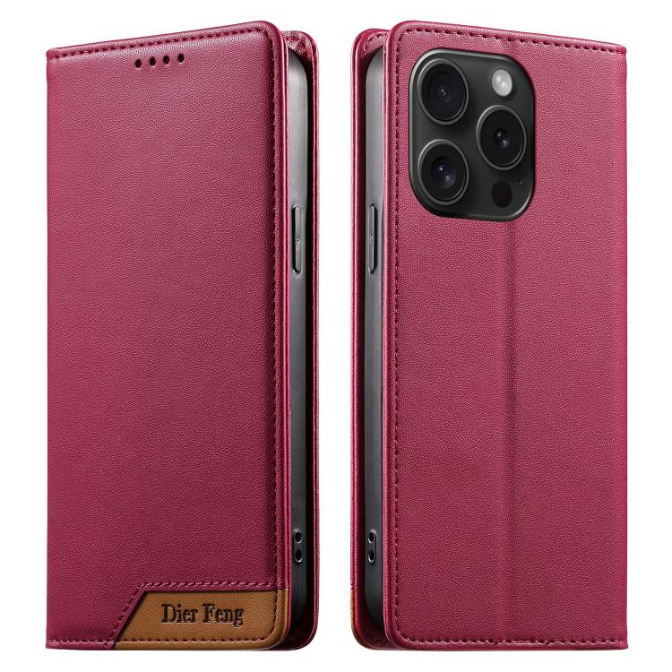 Capa de telemóvel em pele vegana com forte íman e RFID Dierfeng, para iPhone 16, para iPhone 15 Pro Max, para iPhone 15 Pro, para iPhone 15 Plus, para iPhone 15, para iPhone 14 Plus, para iPhone 14 / 13, para iPhone 14 Pro