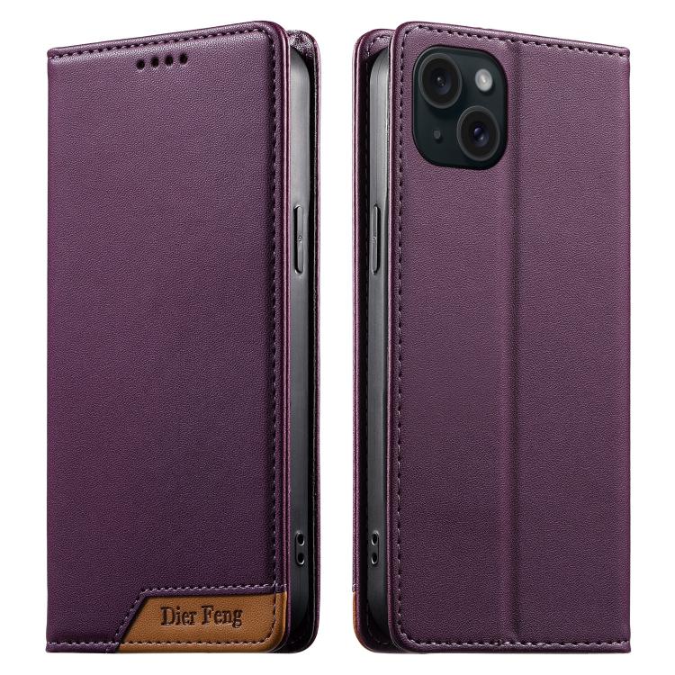 Capa de telemóvel em pele vegana com forte íman e RFID Dierfeng, para iPhone 16, para iPhone 15 Pro Max, para iPhone 15 Pro, para iPhone 15 Plus, para iPhone 15, para iPhone 14 Plus, para iPhone 14 / 13, para iPhone 14 Pro