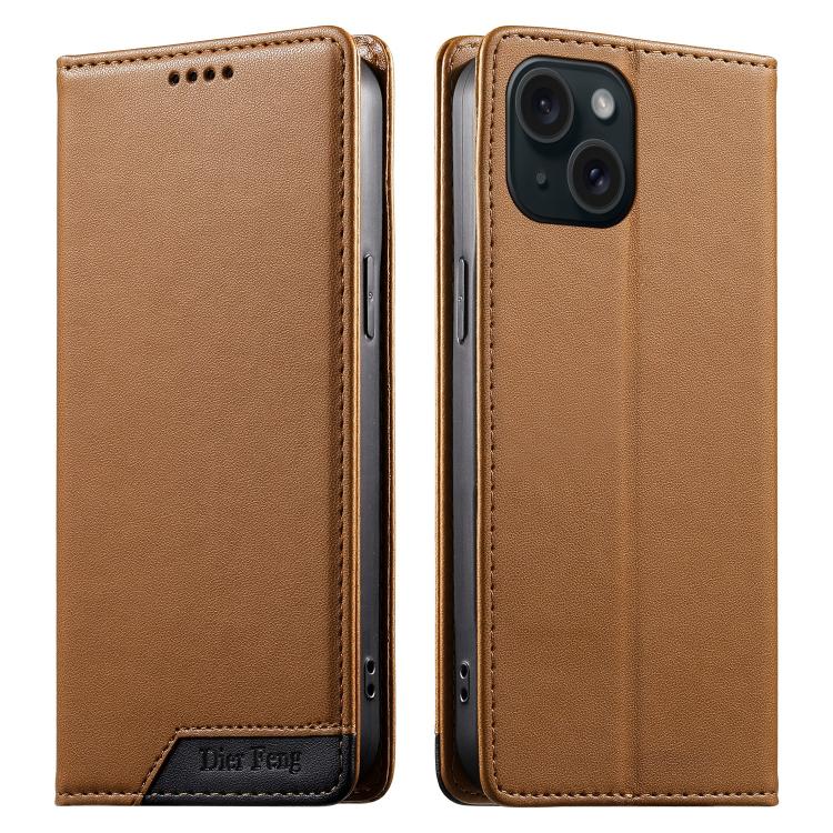 Capa de telemóvel em pele vegana com forte íman e RFID Dierfeng, para iPhone 16, para iPhone 15 Pro Max, para iPhone 15 Pro, para iPhone 15 Plus, para iPhone 15, para iPhone 14 Plus, para iPhone 14 / 13, para iPhone 14 Pro