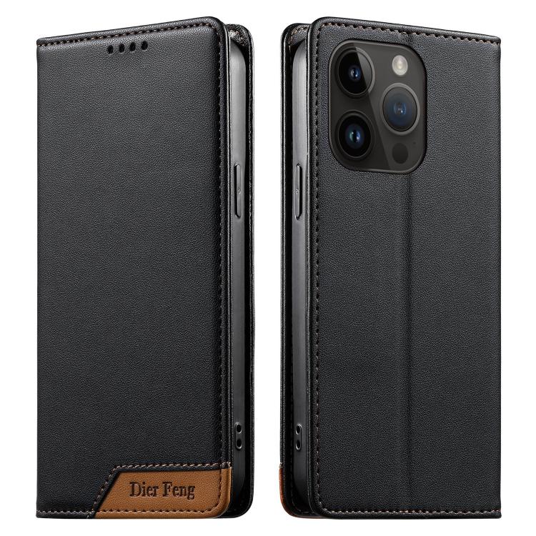 Capa de telemóvel em pele vegana com forte íman e RFID Dierfeng, para iPhone 16, para iPhone 15 Pro Max, para iPhone 15 Pro, para iPhone 15 Plus, para iPhone 15, para iPhone 14 Plus, para iPhone 14 / 13, para iPhone 14 Pro