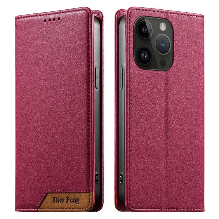 Capa de telemóvel em pele vegana com forte íman e RFID Dierfeng, para iPhone 16, para iPhone 15 Pro Max, para iPhone 15 Pro, para iPhone 15 Plus, para iPhone 15, para iPhone 14 Plus, para iPhone 14 / 13, para iPhone 14 Pro