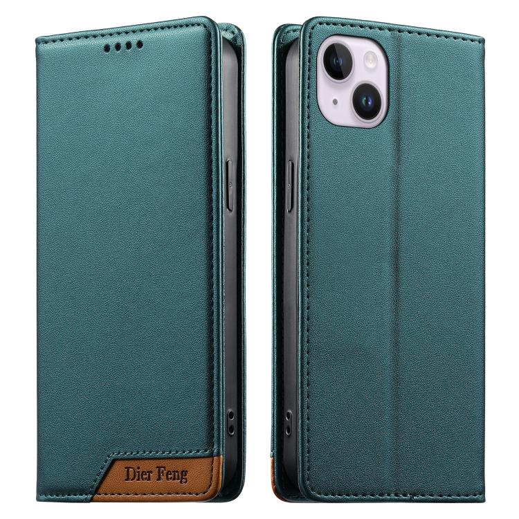 Capa de telemóvel em pele vegana com forte íman e RFID Dierfeng, para iPhone 16, para iPhone 15 Pro Max, para iPhone 15 Pro, para iPhone 15 Plus, para iPhone 15, para iPhone 14 Plus, para iPhone 14 / 13, para iPhone 14 Pro