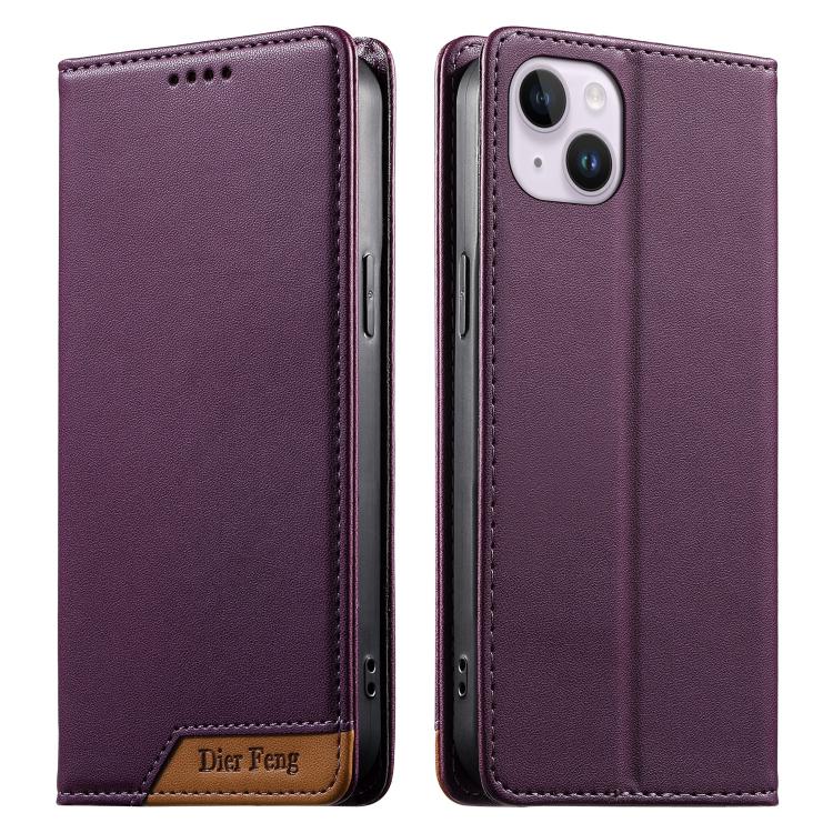 Capa de telemóvel em pele vegana com forte íman e RFID Dierfeng, para iPhone 16, para iPhone 15 Pro Max, para iPhone 15 Pro, para iPhone 15 Plus, para iPhone 15, para iPhone 14 Plus, para iPhone 14 / 13, para iPhone 14 Pro