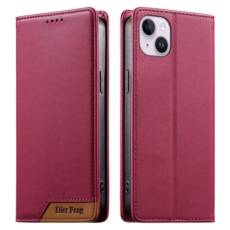 Capa de telemóvel em pele vegana com forte íman e RFID Dierfeng, para iPhone 16, para iPhone 15 Pro Max, para iPhone 15 Pro, para iPhone 15 Plus, para iPhone 15, para iPhone 14 Plus, para iPhone 14 / 13, para iPhone 14 Pro