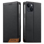 Capa de telemóvel em pele vegana com forte íman e RFID Dierfeng, para iPhone 16, para iPhone 15 Pro Max, para iPhone 15 Pro, para iPhone 15 Plus, para iPhone 15, para iPhone 14 Plus, para iPhone 14 / 13, para iPhone 14 Pro