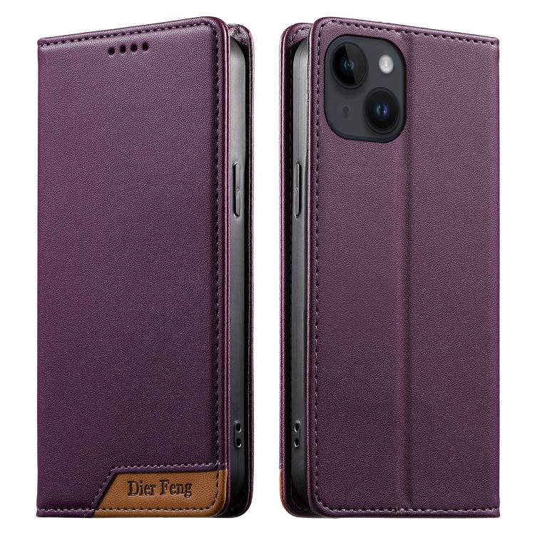 Capa de telemóvel em pele vegana com forte íman e RFID Dierfeng, para iPhone 16, para iPhone 15 Pro Max, para iPhone 15 Pro, para iPhone 15 Plus, para iPhone 15, para iPhone 14 Plus, para iPhone 14 / 13, para iPhone 14 Pro