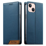 Dierfeng Splicing Strong Magnetic RFID Vegan Leather Phone Case, For iPhone 14 Pro Max, For iPhone SE 2022 / SE 2020 / 8 / 7, For iPhone 13 Pro Max, For iPhone 13 Pro, For iPhone 13 mini, For iPhone 12 / 12 Pro, For iPhone 12 Pro Max, For iPhone 12 mini