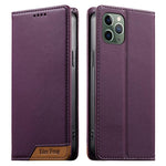 Dierfeng Capa para Telemóvel em Pele Vegana com RFID, Forte Íman e Costura, Para iPhone 11 Pro Max, Para iPhone 11, Para iPhone 11 Pro, Para iPhone X / XS, Para iPhone XR, Para iPhone XS Max, Para iPhone 8 Plus / 7 Plus