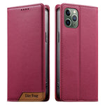 Dierfeng Capa para Telemóvel em Pele Vegana com RFID, Forte Íman e Costura, Para iPhone 11 Pro Max, Para iPhone 11, Para iPhone 11 Pro, Para iPhone X / XS, Para iPhone XR, Para iPhone XS Max, Para iPhone 8 Plus / 7 Plus