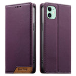 Dierfeng Capa para Telemóvel em Pele Vegana com RFID, Forte Íman e Costura, Para iPhone 11 Pro Max, Para iPhone 11, Para iPhone 11 Pro, Para iPhone X / XS, Para iPhone XR, Para iPhone XS Max, Para iPhone 8 Plus / 7 Plus