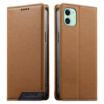 Dierfeng Capa para Telemóvel em Pele Vegana com RFID, Forte Íman e Costura, Para iPhone 11 Pro Max, Para iPhone 11, Para iPhone 11 Pro, Para iPhone X / XS, Para iPhone XR, Para iPhone XS Max, Para iPhone 8 Plus / 7 Plus