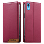 Dierfeng Capa para Telemóvel em Pele Vegana com RFID, Forte Íman e Costura, Para iPhone 11 Pro Max, Para iPhone 11, Para iPhone 11 Pro, Para iPhone X / XS, Para iPhone XR, Para iPhone XS Max, Para iPhone 8 Plus / 7 Plus