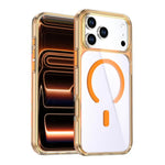Capa de telemóvel magnética colorida cristal, para iPhone 17 Pro Max, para iPhone 17 Pro