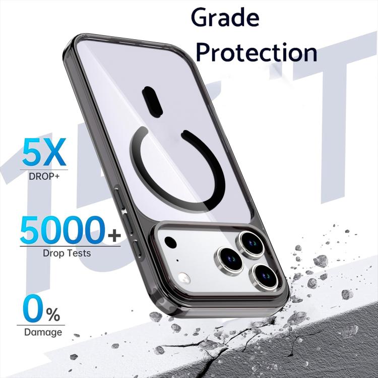 Capa de telemóvel magnética colorida cristal, para iPhone 17 Pro Max, para iPhone 17 Pro