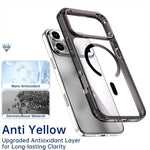 Capa de telemóvel magnética colorida cristal, para iPhone 17 Pro Max, para iPhone 17 Pro