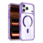 Capa de telemóvel magnética colorida cristal, para iPhone 17 Pro Max, para iPhone 17 Pro