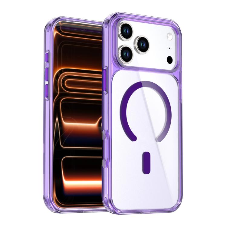 Capa de telemóvel magnética colorida cristal, para iPhone 17 Pro Max, para iPhone 17 Pro
