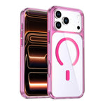 Capa de telemóvel magnética colorida cristal, para iPhone 17 Pro Max, para iPhone 17 Pro