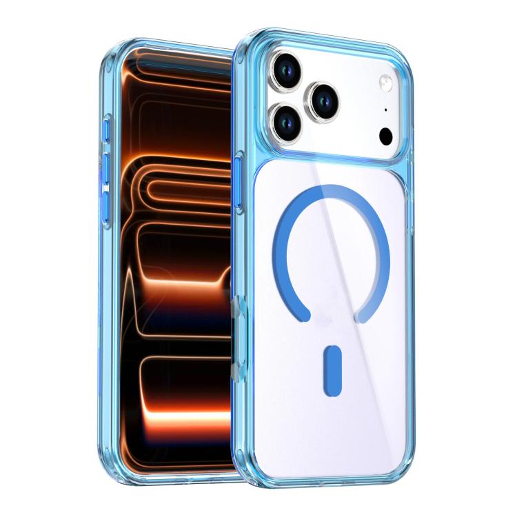 Capa de telemóvel magnética colorida cristal, para iPhone 17 Pro Max, para iPhone 17 Pro
