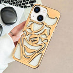 Capa para telemóvel TPU com dissipação de calor, recortes e acabamento eletroplatinado, para iPhone 15 Pro Max, para iPhone 15 Pro, para iPhone 15, para iPhone 14, para iPhone 14 Pro, para iPhone 14 Pro Max