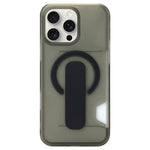 Capa magnética para telemóvel com suporte translúcido e slot para cartão, para iPhone 17 Pro Max, para iPhone 17 Pro, para iPhone 17, para iPhone Air, para iPhone 16 Pro Max, para iPhone 16 Pro, para iPhone 16, para iPhone 15 Pro Max