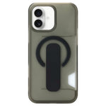 Capa magnética para telemóvel com suporte translúcido e slot para cartão, para iPhone 17 Pro Max, para iPhone 17 Pro, para iPhone 17, para iPhone Air, para iPhone 16 Pro Max, para iPhone 16 Pro, para iPhone 16, para iPhone 15 Pro Max