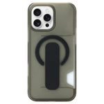 Capa magnética para telemóvel com suporte translúcido e slot para cartão, para iPhone 17 Pro Max, para iPhone 17 Pro, para iPhone 17, para iPhone Air, para iPhone 16 Pro Max, para iPhone 16 Pro, para iPhone 16, para iPhone 15 Pro Max