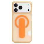 Capa magnética para telemóvel com suporte translúcido e slot para cartão, para iPhone 17 Pro Max, para iPhone 17 Pro, para iPhone 17, para iPhone Air, para iPhone 16 Pro Max, para iPhone 16 Pro, para iPhone 16, para iPhone 15 Pro Max