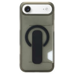 Capa magnética para telemóvel com suporte translúcido e slot para cartão, para iPhone 17 Pro Max, para iPhone 17 Pro, para iPhone 17, para iPhone Air, para iPhone 16 Pro Max, para iPhone 16 Pro, para iPhone 16, para iPhone 15 Pro Max